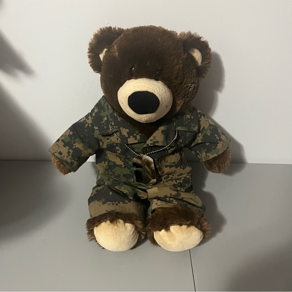 Build-A-Bear Other - Build-A-Bear Workshop Camo Soldier Plush Teddy Bear 2010 Retired